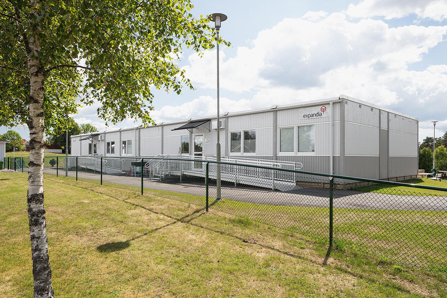 Solgläntans förskola i Långaryd, Expandias moduler i grön miljö